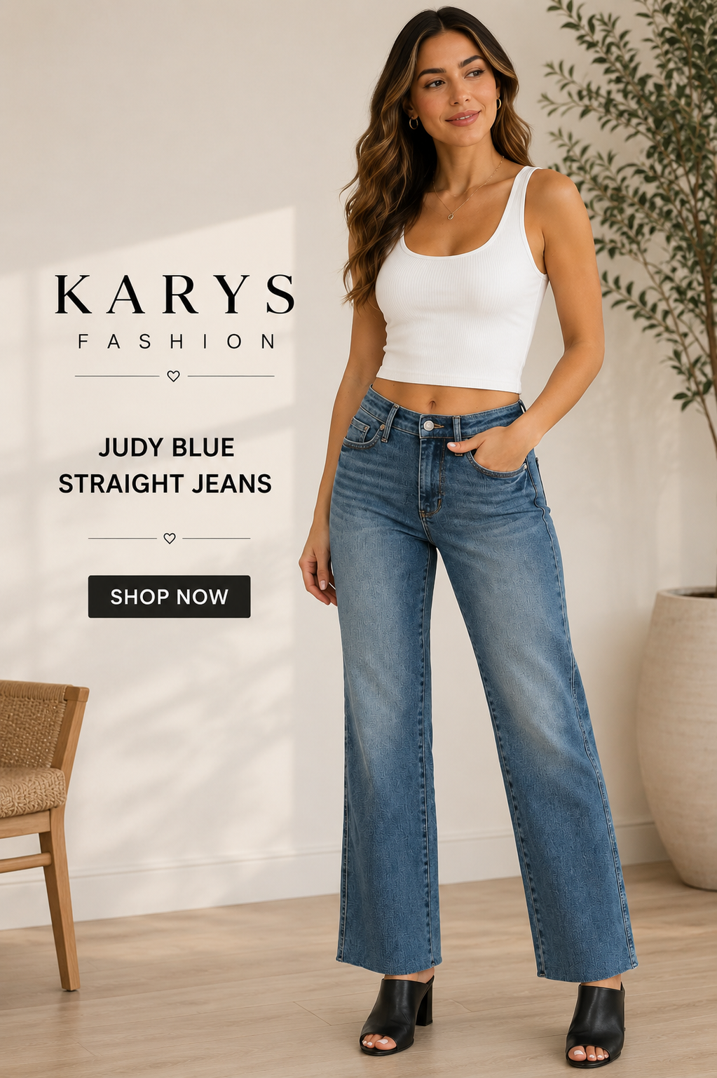 Judy Blue Full Size Tummy Control Straight Jeans