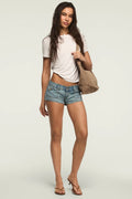 WOMENS LUCKY BRAND MICRO MINI SHORT - BEACH TOWN WASH