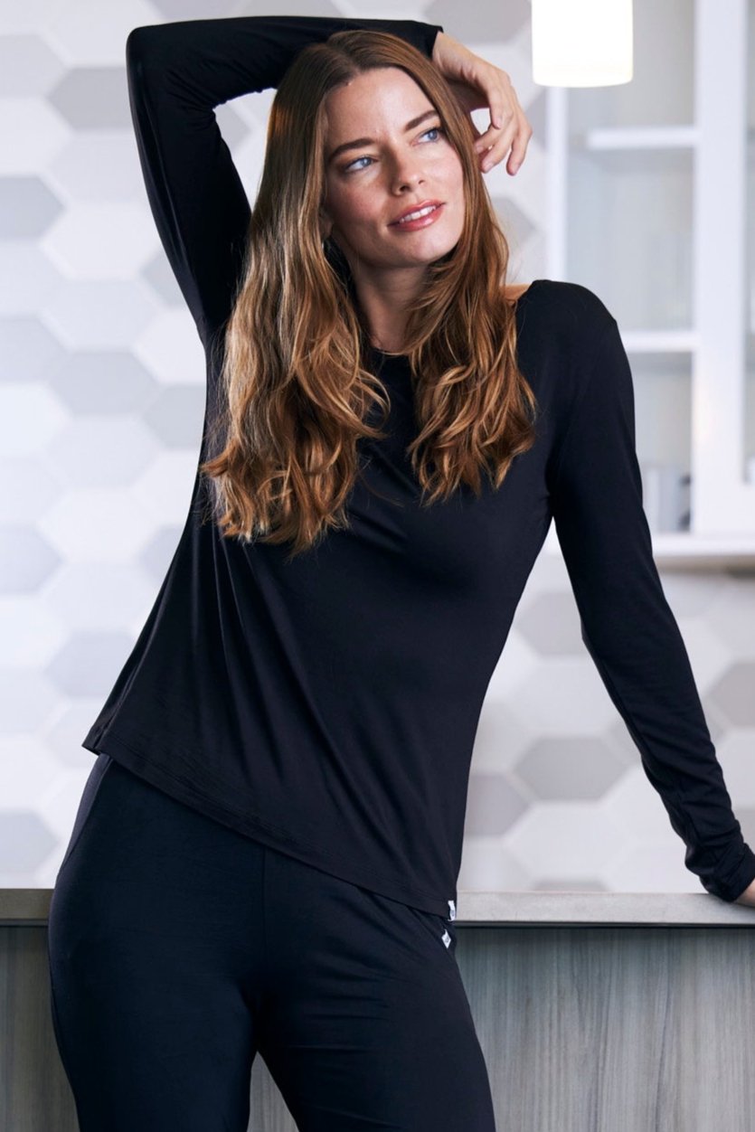 Women's Bamboo Lounge Long Sleeve T-Shirt. Karys fashion