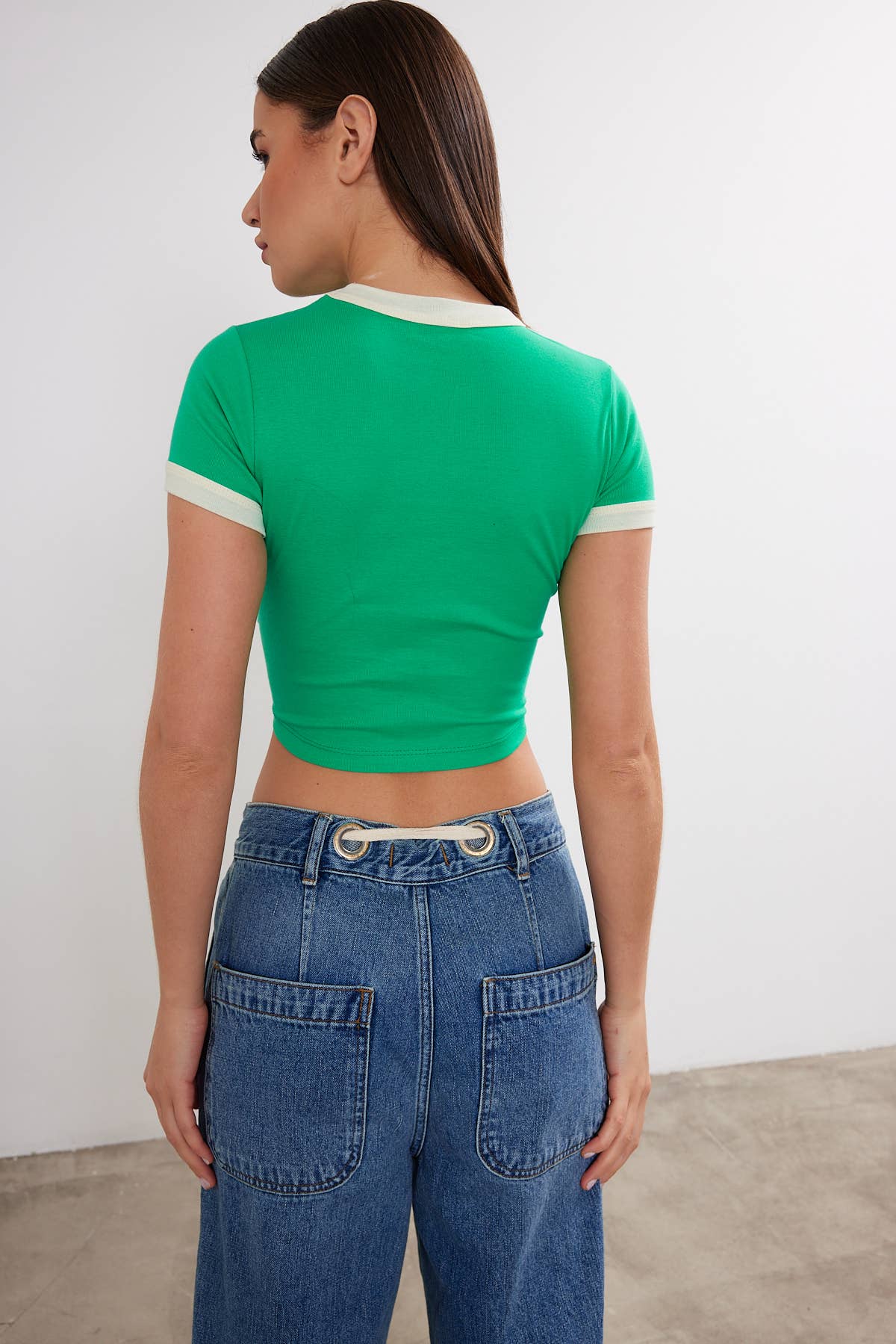 Women's New York Printed Cropped T-Shirt Crop Top "New York"