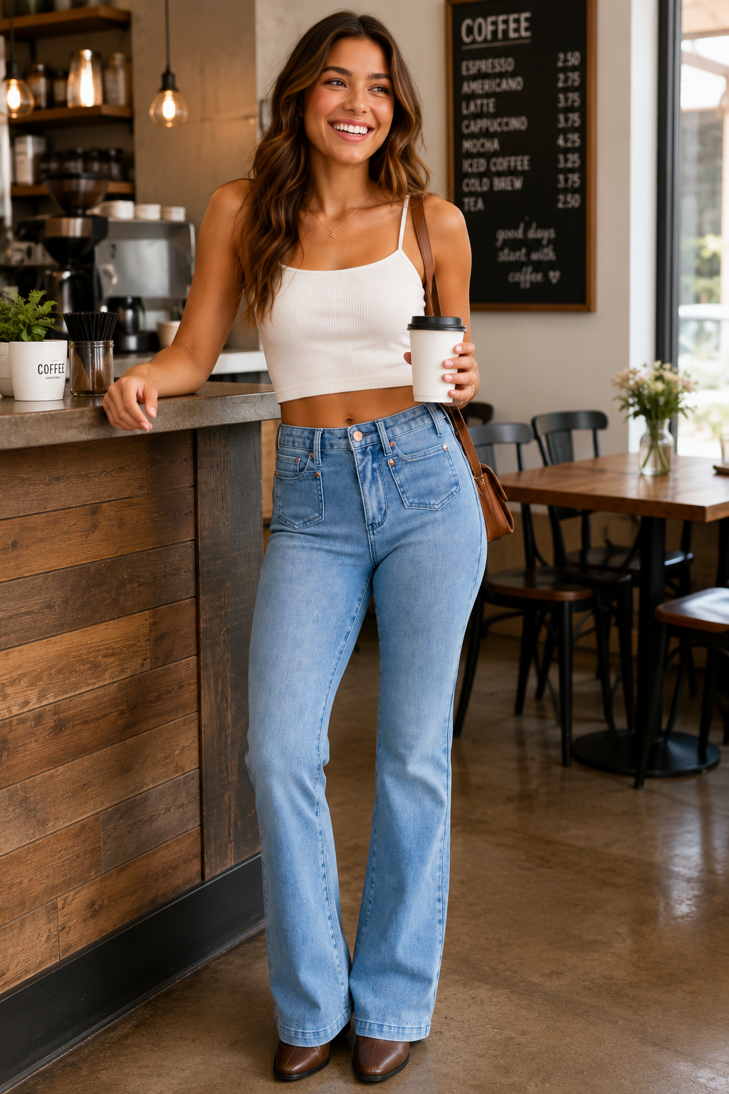 Judy Blue Full Size Mid Rise Bootcut Jeans with Contrast Wash & Front Patch Pockets Plus Size