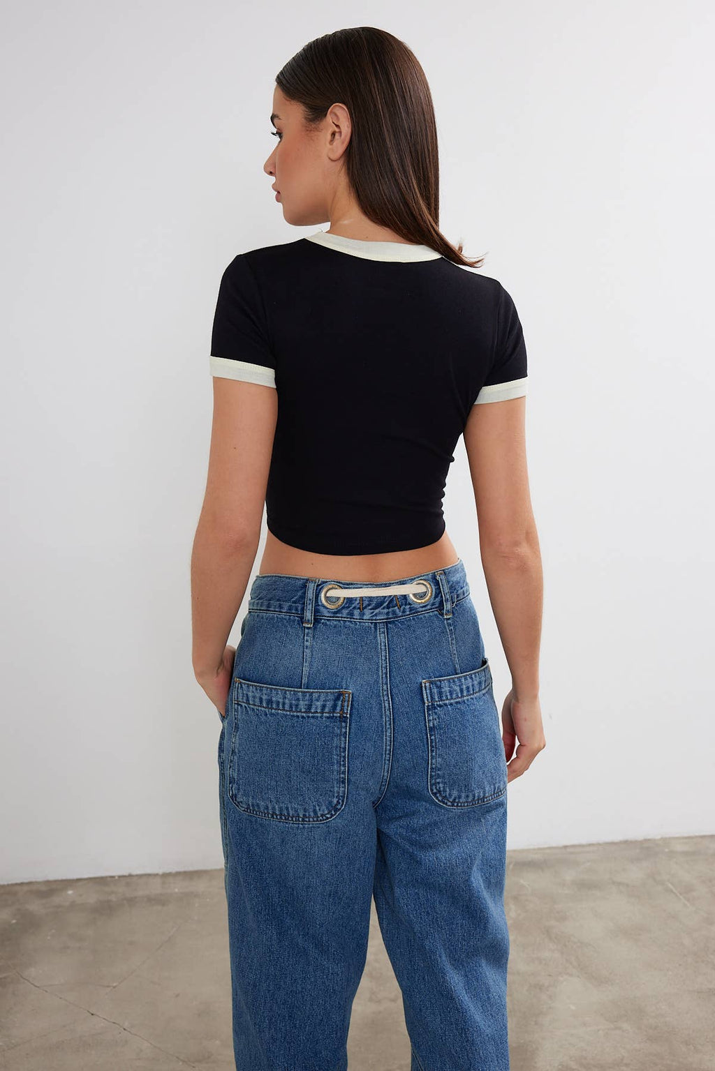 Women's New York Printed Cropped T-Shirt Crop Top "New York"