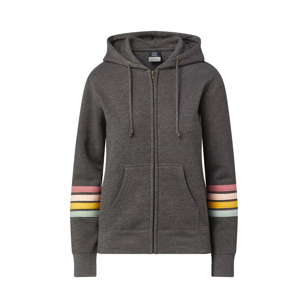 Ladies Naamah Stripe Sleeve Full Zip Hoodie