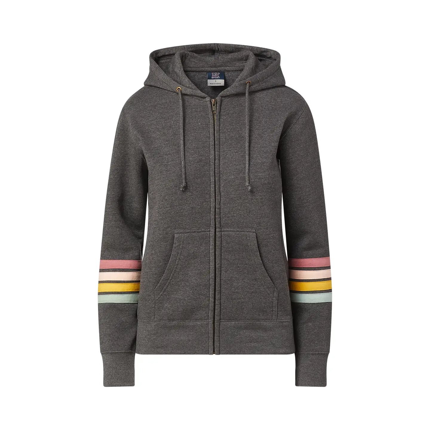 Ladies Naamah Stripe Sleeve Full Zip Hoodie