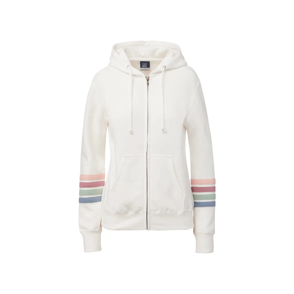 Ladies Naamah Stripe Sleeve Full Zip Hoodie