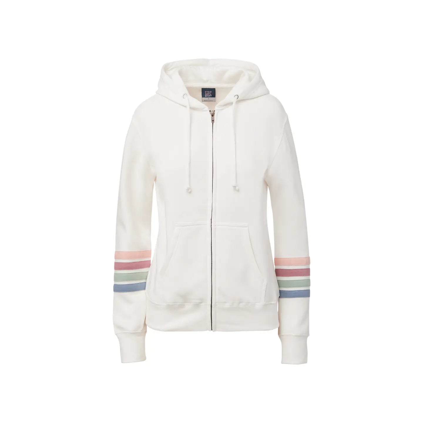 Ladies Naamah Stripe Sleeve Full Zip Hoodie