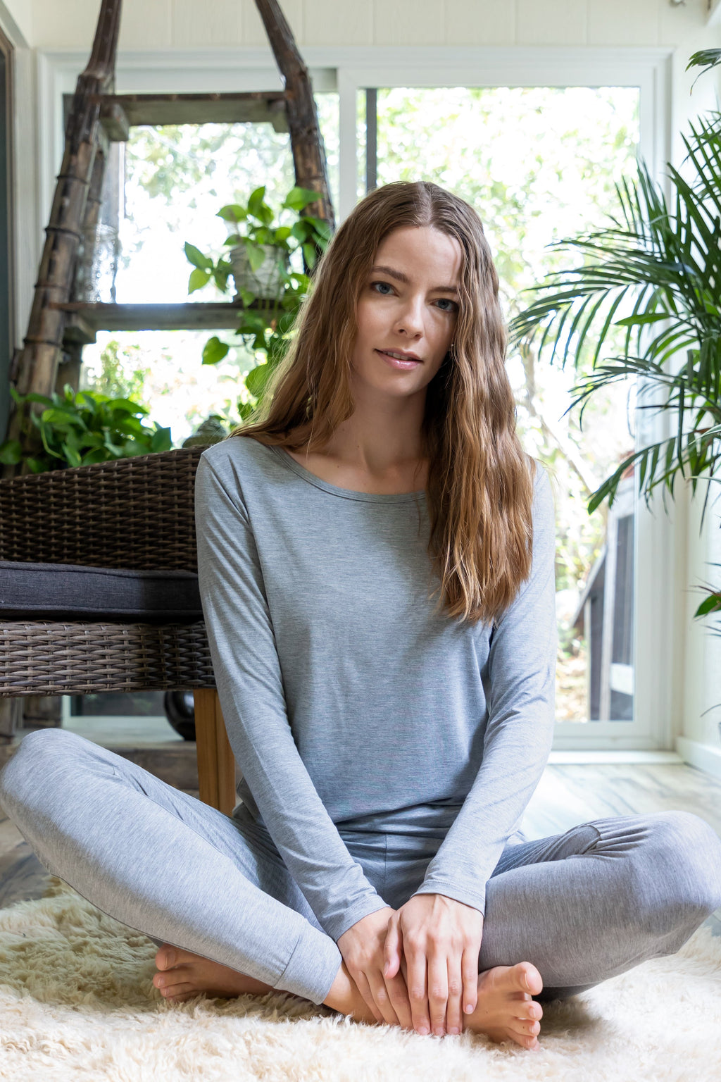 Women's Bamboo Lounge Long Sleeve T-Shirt. Karys fashion