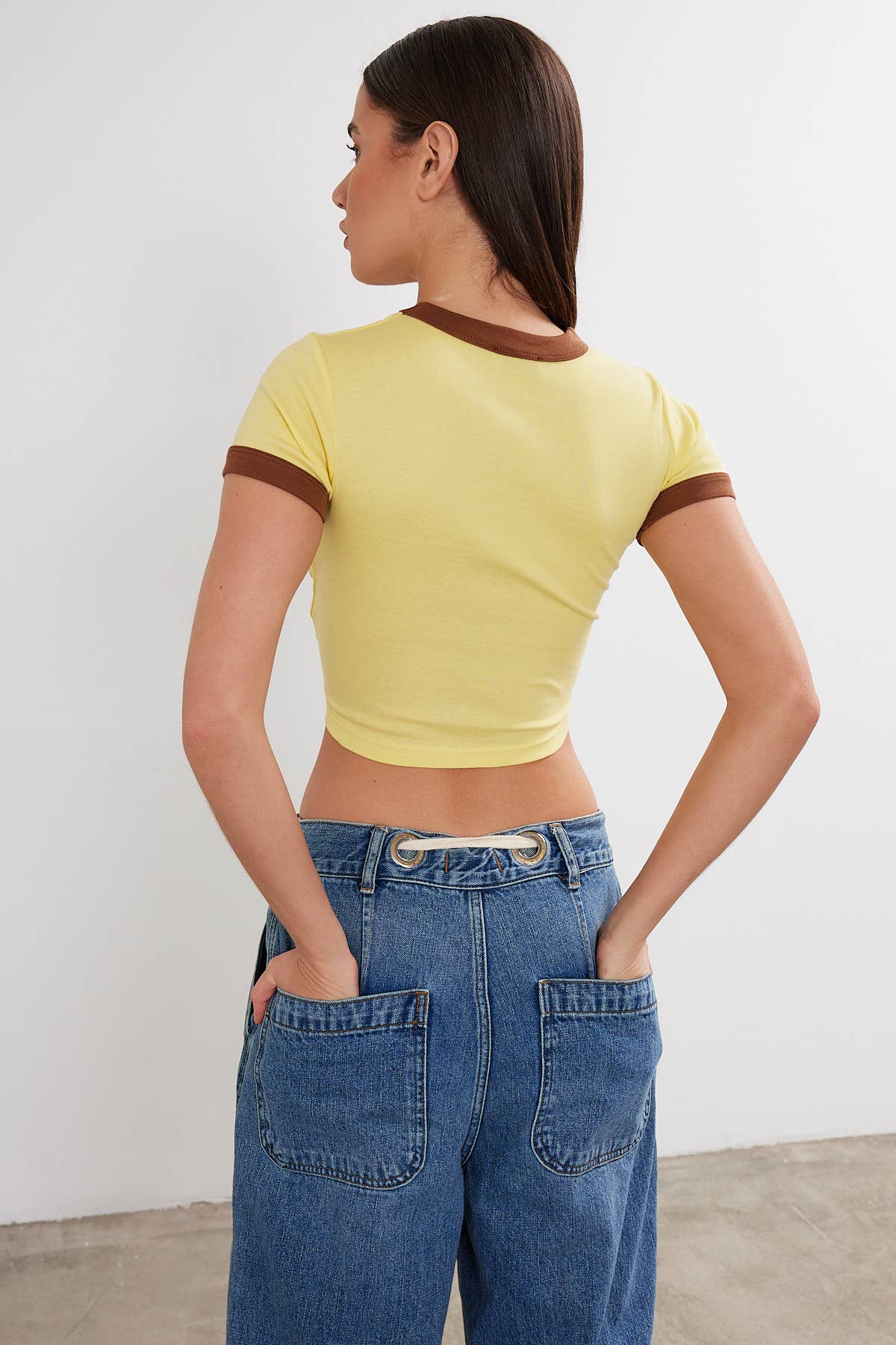 Women's New York Printed Cropped T-Shirt Crop Top "New York"