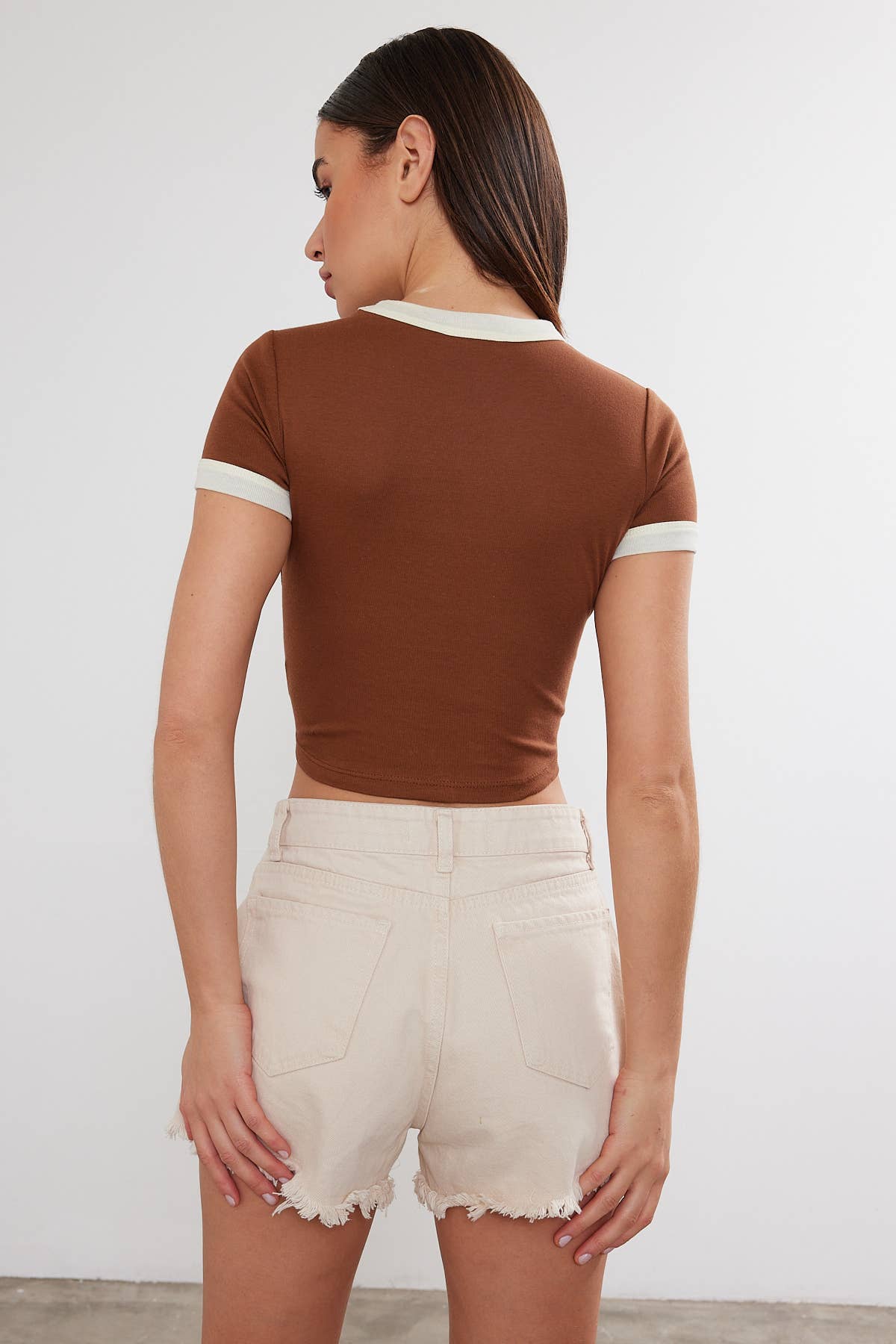 Women's New York Printed Cropped T-Shirt Crop Top "New York"
