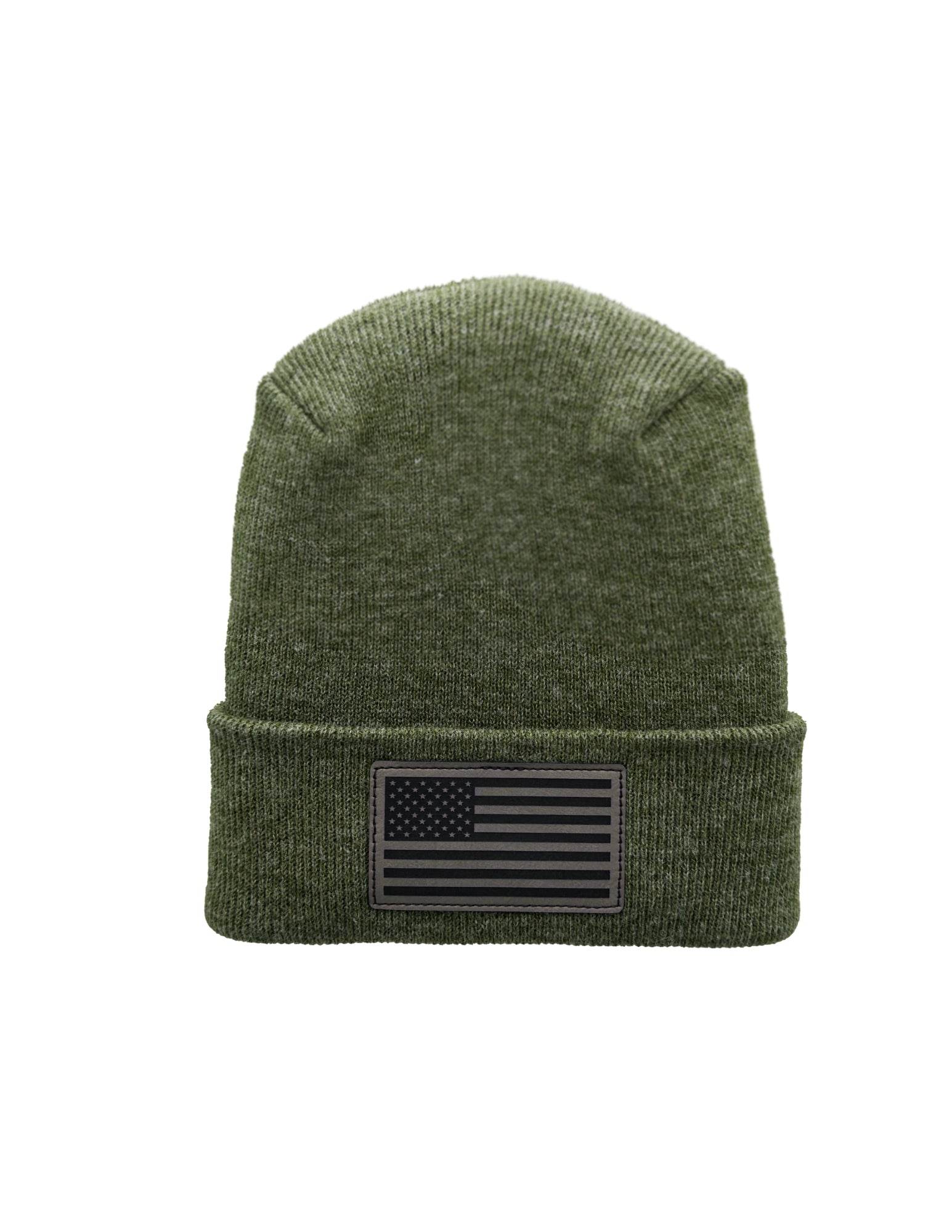 American Flag Beanie, H Stitch Beanie